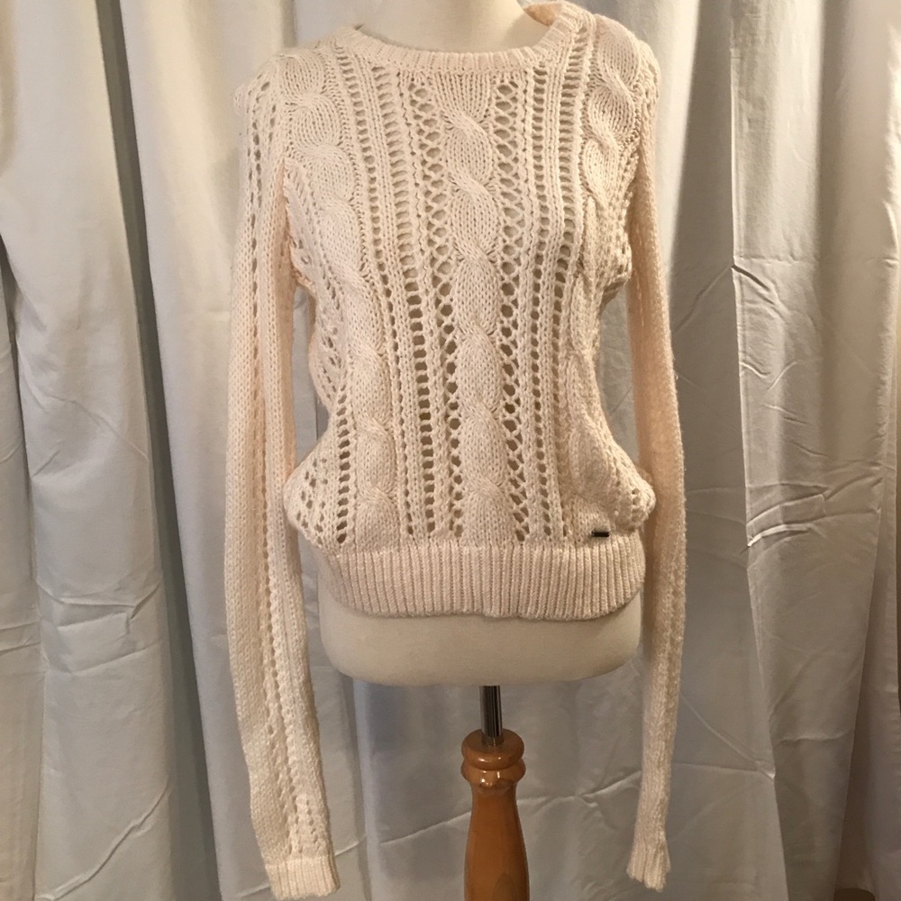 A&F White Sweater